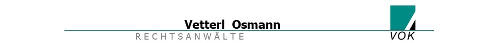 Logo Rechtsanwälte Vetterl, Osmann